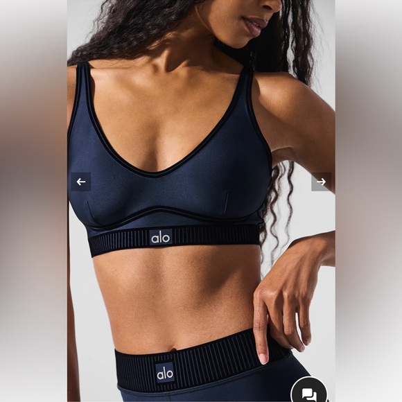 Alo Yoga Airlift Line Up Bra and High - Waist 7/8 Legging - Picture 2 of 9